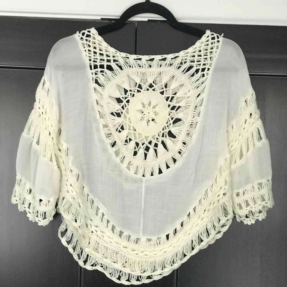 Ivory Beach Cover Up Shirt